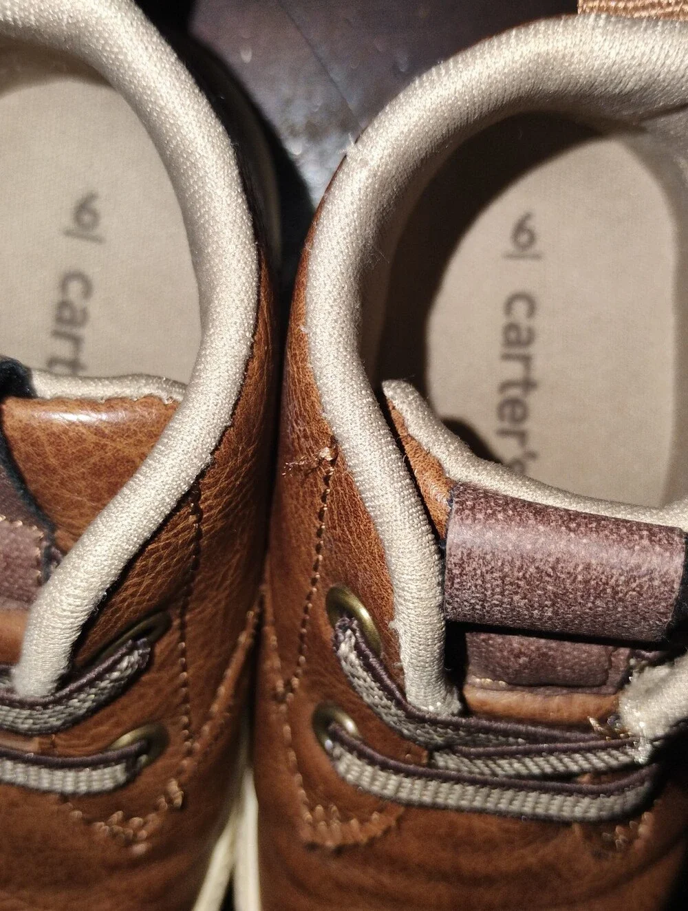 Brown Kids Casual Sneakers - Soft Slip-On Comfort